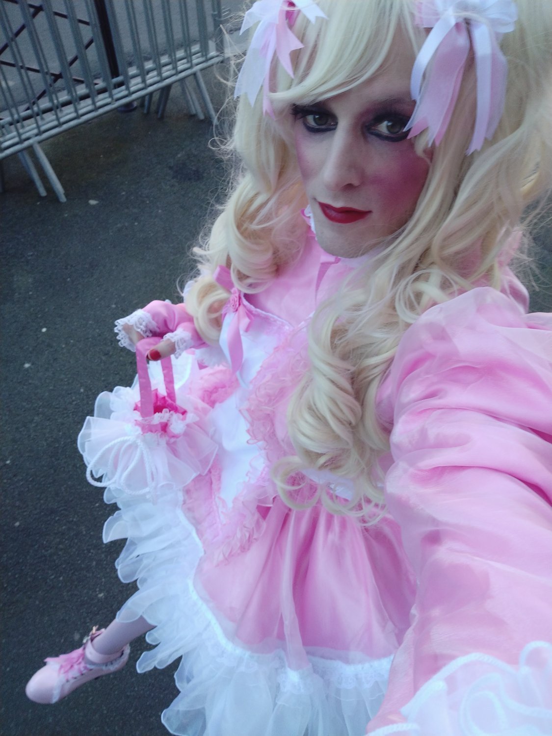 Sissy Marga exposed in public #oTI66sn9