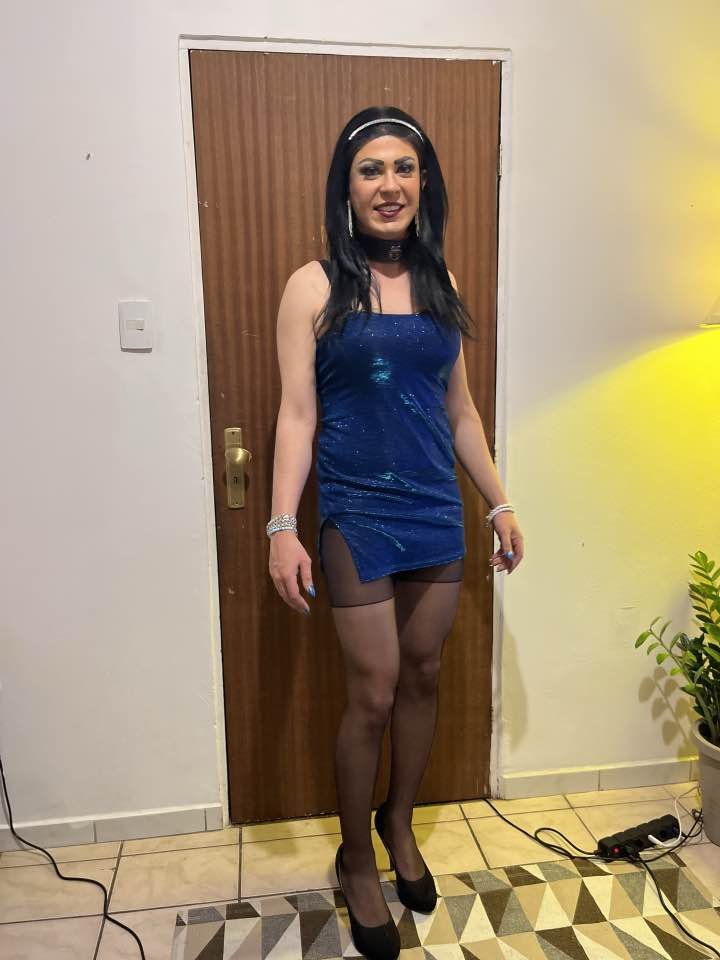 Sexy Sissy Malila loves making cocks hard in her little blue dress - kik: malilacd - (2. Gallery) #B4gWFRT8