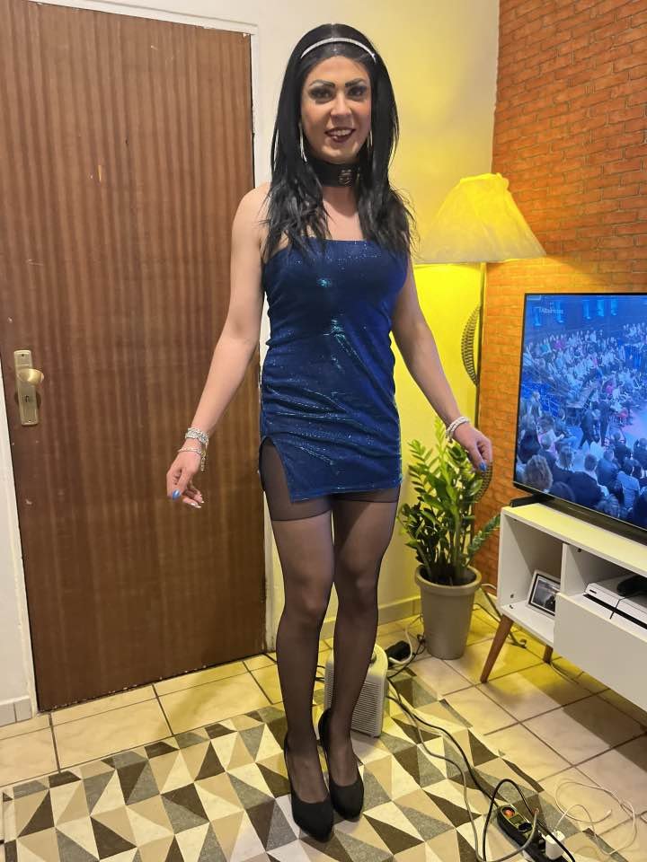 Sexy Sissy Malila loves making cocks hard in her little blue dress - kik: malilacd - (2. Gallery) #EWuuxRWm